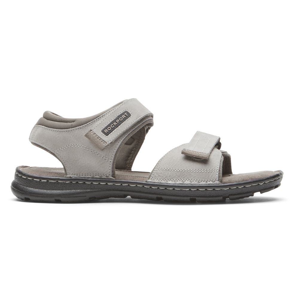 Sandálias Rockport Darwyn Quarter-Strap Homem - Cinzentas ( 423-JQWUFI )